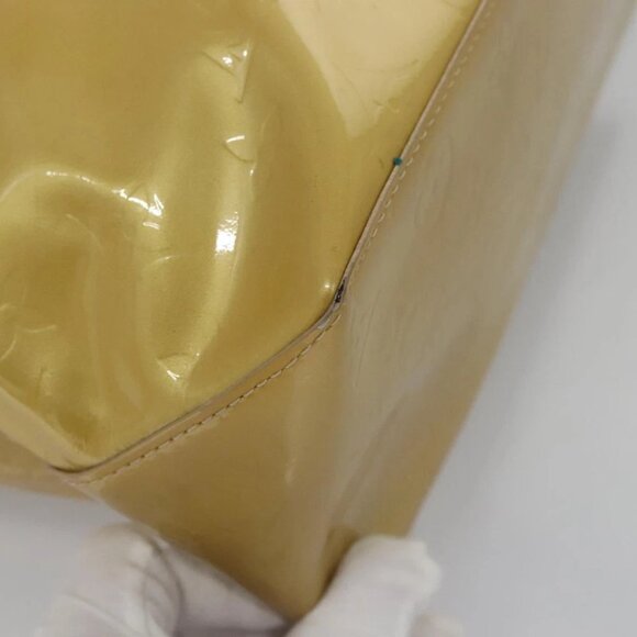 LOUIS VUITTON Monogram Vernis Reade MM Hand Bag Beige M91141 LV Auth ep7589 - Picture 4 of 14